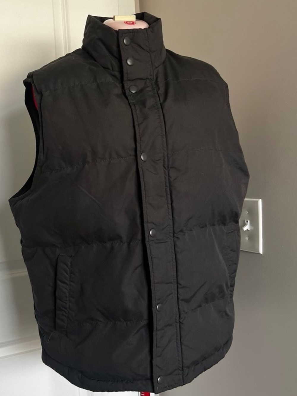 St. John's Bay Black Quilted Puffer Vest